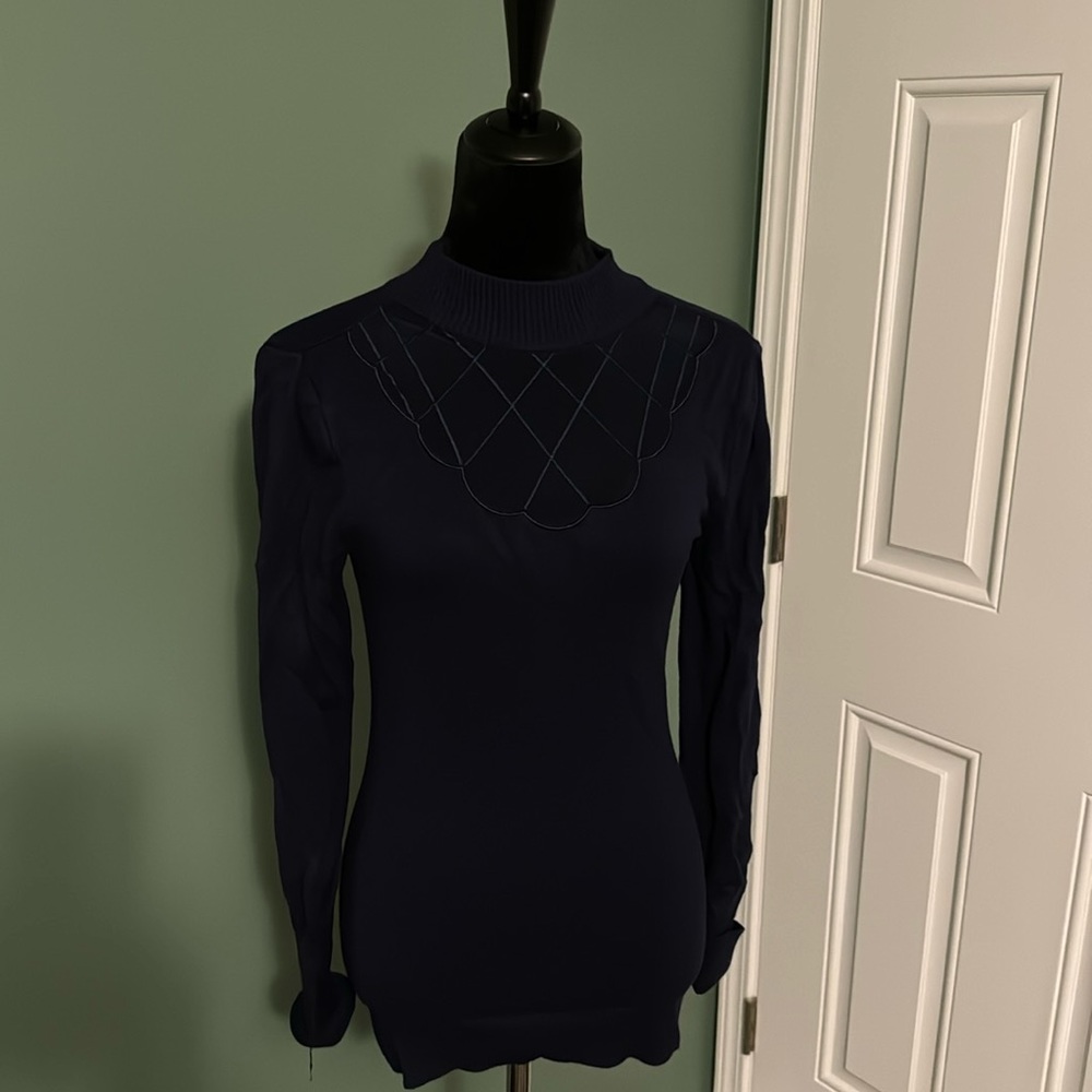 Navy Fitted Sweater
